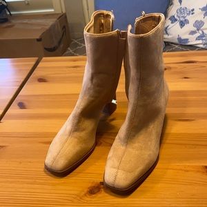 Tan H&M suede booties